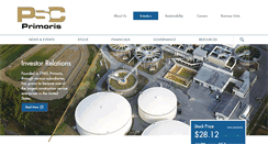 Desktop Screenshot of investor.primoriscorp.com